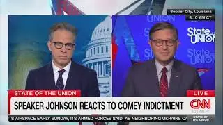 Tapper Corners Mike Johnson on Trump&rsquo;s DOJ Pressure