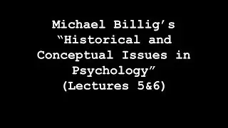 The Billig Lectures (Lectures 5&6)
