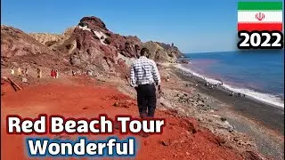 Red beach of Hormoz island | Best place to visit in Iran 2022