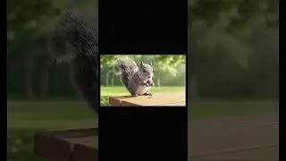 This squirrel stole the nuts on the table #animasifamily