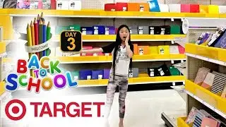 BACK TO SCHOOL SUPPLIES SHOPPING AT TARGET 2018 DAY 3 OF 7 DAYS OF BACK TO SCHOOL VLOGS