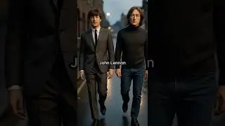 The Beatles Side by Side 🕰 Past & Present  #thebeatles