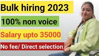 Latest job update 2033! Non voice process! #latestjobs #12passjob #jobforfreshers
