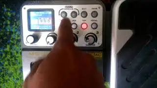 Looper/Delay a corchea con puntillo/Afinador/NUX MG100, MANUAL ESPAÑOL