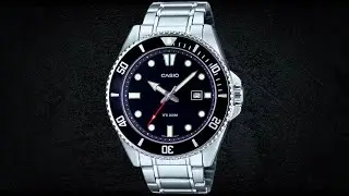 Casio Enticer Analog Black Dial Dive Men's Watch