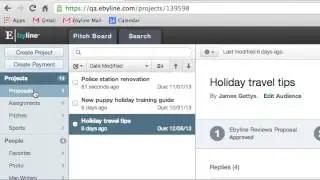 Ebyline Tutorial: Pitch Board for Editors
