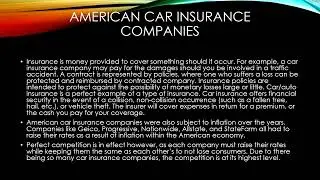 Perfect Competition &ndash; American Insurance Companies, Alan Cheong, Patrick Adderley