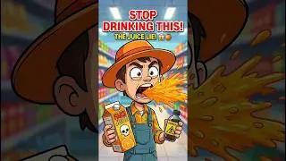 PRZESTAŃCIE pić &bdquo;sztuczny&rdquo; sok pomarańczowy! 🍊❌ (Brzydka prawda) #shorts #ai #aivideo #aishorts #...