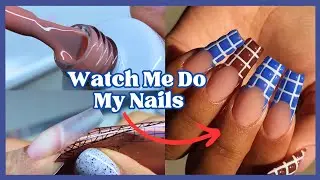 Sculpting Acrylic Nails On Myself... 😬😬😬