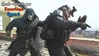 ALL EXECUTIONS/FINISHER MOVES WITH GHOST GRIM REAPER SKIN MODERN WARFARE SHOWCASE