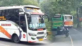 Jam mepet po bagong tempel po bus maulana langsung potong depannya 