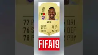 Eski Fenerbah&ccedil;eli Futbolcu Luis Nani'nin FIFA 13'ten FIFA 23'e Gelişimi | 10 Yıllık FIFA Kartları