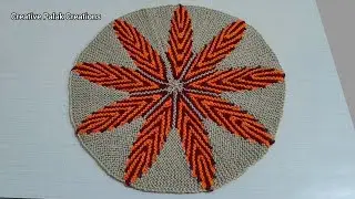 New Knitting Doormat Designs || Saree Paydan Banane Ka Tarika || Creative Palak Creations पायदान