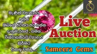 වැටුනත් නැගිටින්න පුලුවන් මැණික් 💎 | Sameera Gems - Live Auction | December 10