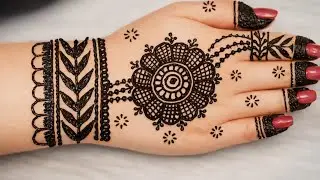 Simple & Elegant Mehndi Design | Latest Arabic Mehndi 2026 | Easy Front HandMehndi#hennatattoodesign