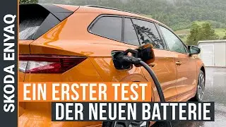 Mein erster Schnellladetest Von 8-80% mit manuellem Vorw&auml;rmen der Batterie mit dem Skoda ENYAQ RS