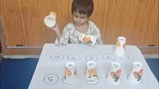Nursery Number Identifying & Learning with Paper Cups | Fun Math Activity | My Chhota School 