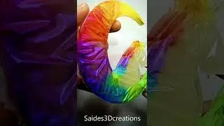 Rainbow Unicorn 1st Time Velvet Technique Epoxy Resin Artwork