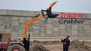 Tractor back sugarcane grabber(7668020802,8375840427)Jitendra kasana ट्रैक्टर से गन्ना भरने का जुगाड