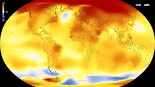 Global temperature anomalies from 1880 to 2017