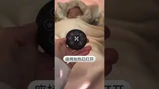 Five-month-old Xiao Nian woke up in a safety seat without crying or making a fuss really s