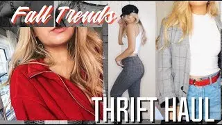 HUGE FALL 2017 TRENDS THRIFT HAUL (Try-On)