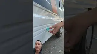 Como sacar el golpe de tu carro en simples pasos #parati #virales #golpes #lifehacks #golpedecarro