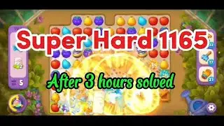 Super Hard Level Puzzle 1165 No Boosters 💫 Match-3 Game Gardenscapes #games #gameplay #gaming