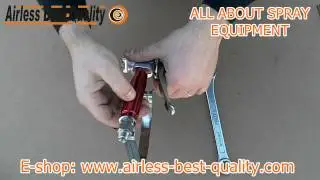 How to change the filter of an airless spray gun