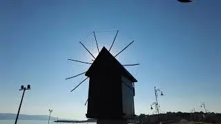 The Old Windmill on the passageway from New Nessebar to Old Nessebar - Nessebar Bulgaria - ECTV