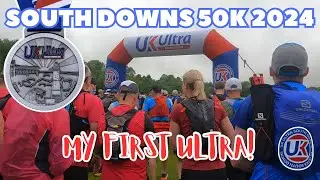 UK ULTRA SOUTH DOWNS 50K 2024 | MY 1ST ULTRA | #running #vlog #marathon #fitness #ultra  #race