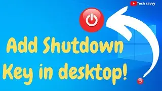How to Add Shutdown Shortcut and God Mode in Your Desktop | Tech Savvy | 2022 | Windows 10 |