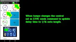 BLE MIDI Engineer - tempo sensitive controls