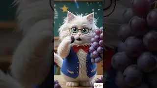 🍓 Learn Fruits with Big Fluffy Cat! 🐾