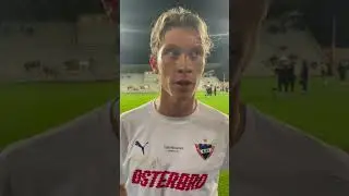 B.93 TV: Interview med Ryan Johnson Laursen efter sin f&oslash;rste kamp i B.93 tr&oslash;jen p&aring; &Oslash;sterbro Stadion