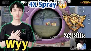 TC Wyy 4X-Spray is Insane😱 &bull; 26 Kills Ace Ranked Lobby &bull; Pubg Mobile