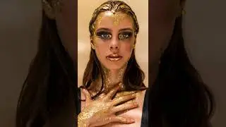 How we did the golden yoga photo shoot