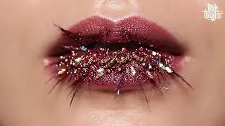 Heavy Feather Class-Ring Lipstick 🪶💄 | Bold Ring Lip Art & Soft Sparkle ASMR Close-Up