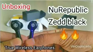 Unboxing NU Republic Zedd black Bluetooth headset | True wireless Earphones | Full Specifications |
