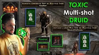 2 предмета Hsarus Toxic Multishot Druid - D2R Off-Meta Build - Non-Ladder
