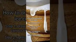 How to draw melting ice cream #drawing #howtodraw #digitalart #digitalartist #arttips #tutorial
