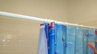 ZipGlo Shower Curtain Rod 36 79 Inch White Adjustable Shower Rods for Bathroom Adjustable Shower Cur