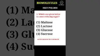 neet previous year question | Biomolecules #shorts #chemistry #neet