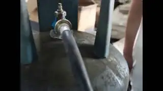 gas rotary oven gas burner install and testing