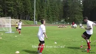 Футбольный Лагерь ФК Милан - Стефано Эранио и упражнение для пасса и приёма меча с лёту