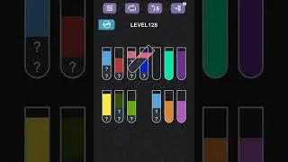 Water Sort Puzzle level 128#gameplay #gameandroid#subscribechannel