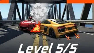 LEVEL 5 IS IMPOSSIBLE! 😱 (Car Crash Challenge)