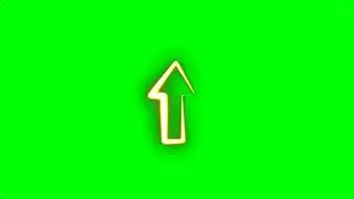 Shiny Arrow Animation (green screen)