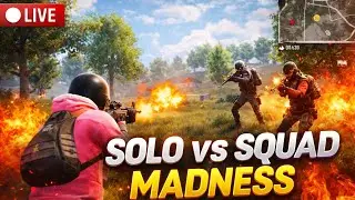 Playing Solo vs Squad | No Mercy 😈🔥| PUBG Mobile