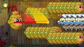 Pvz 2 CHALLENGE !! 10 Plant Level 1 Vs 150 Mammoth-Head Zombie